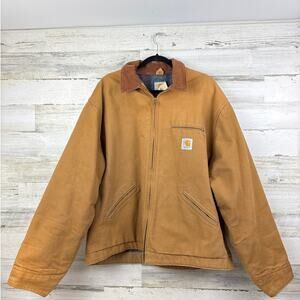 Carhartt vintage 1995 mens 54 Tall blanket lined detroit duck jacket 6BJL coat